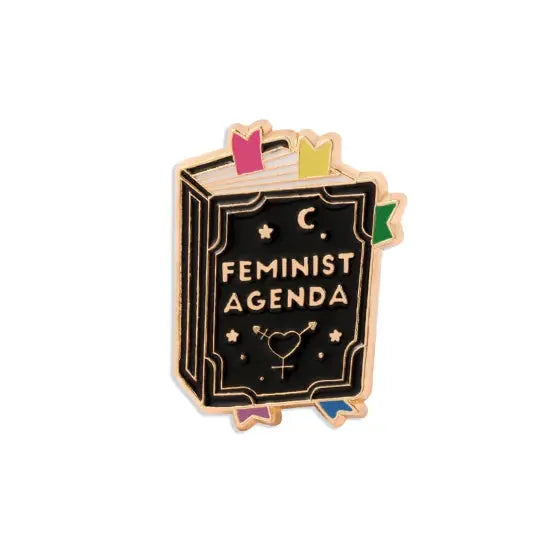 Feminist Agenda Enamel Pin Brujita Charms