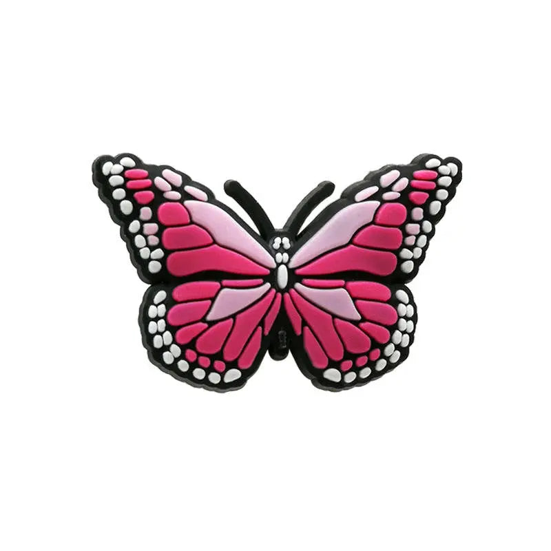 Pink Butterfly Clog Charm Brujita Charms