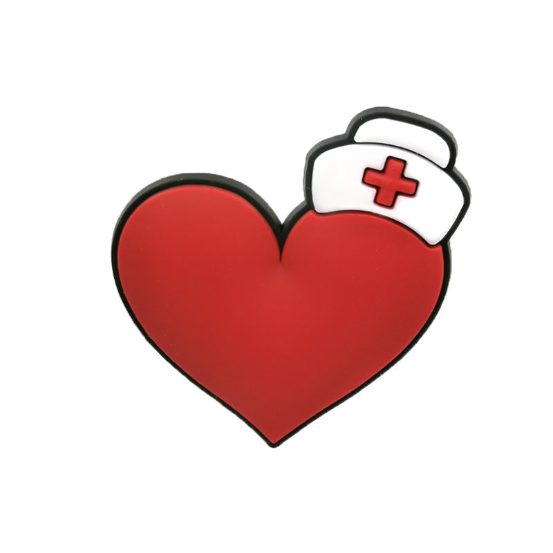 Nurse Heart Clog Charm