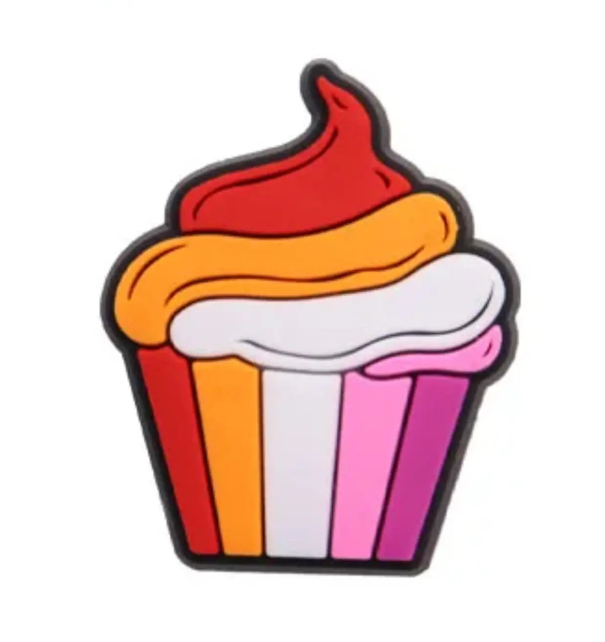 Lesbian Cupcake Clog Charm Brujita Charms