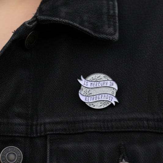 Mercury Retrograde Enamel Pin