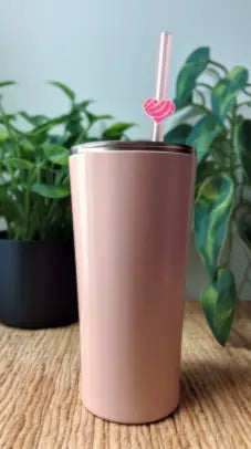 Concha Heart Drinking Straw Charm Brujita Charms