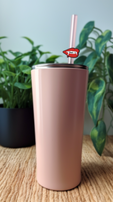 She's a Vamp Drinking Straw Charm