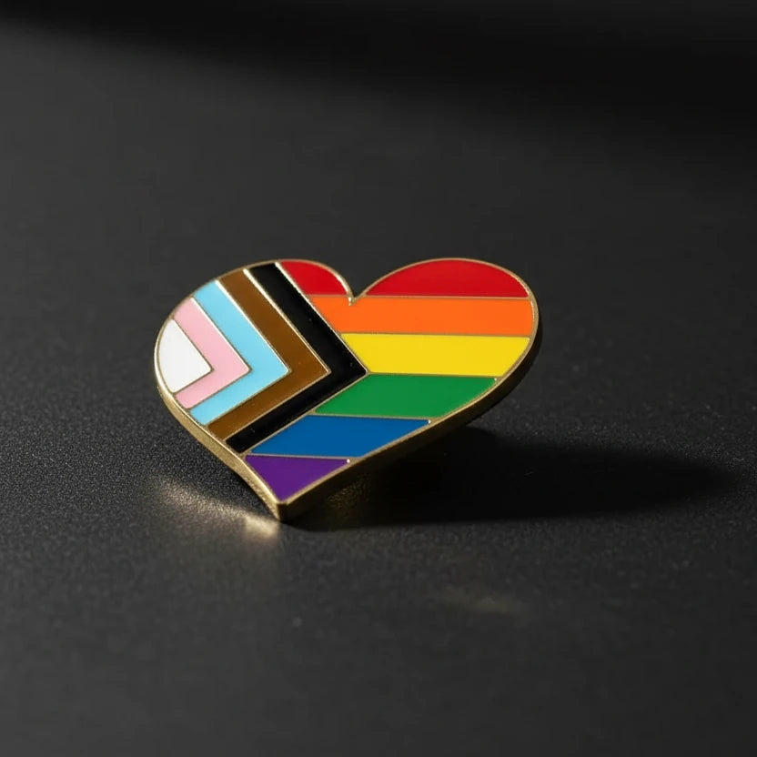 Proud Heart Enamel Pin Brujita Charms