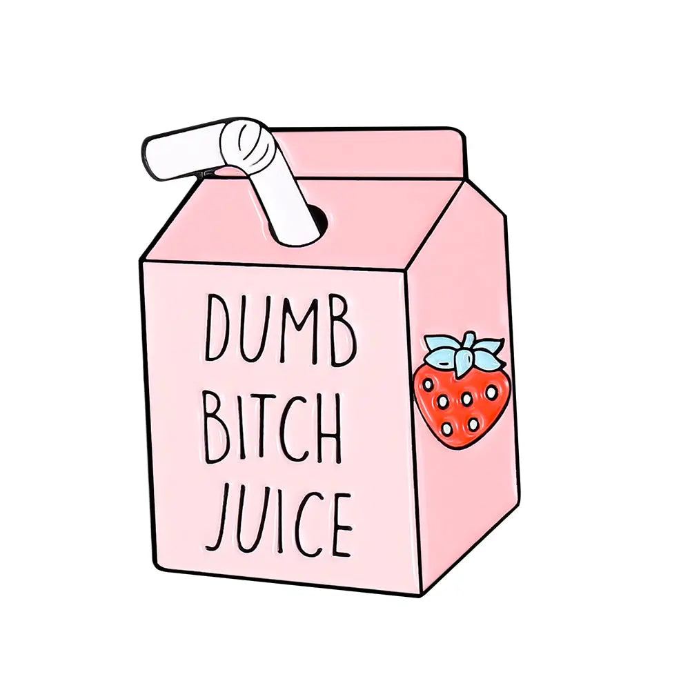 Dumb B*tch Juice Enamel Pin Brujita Charms