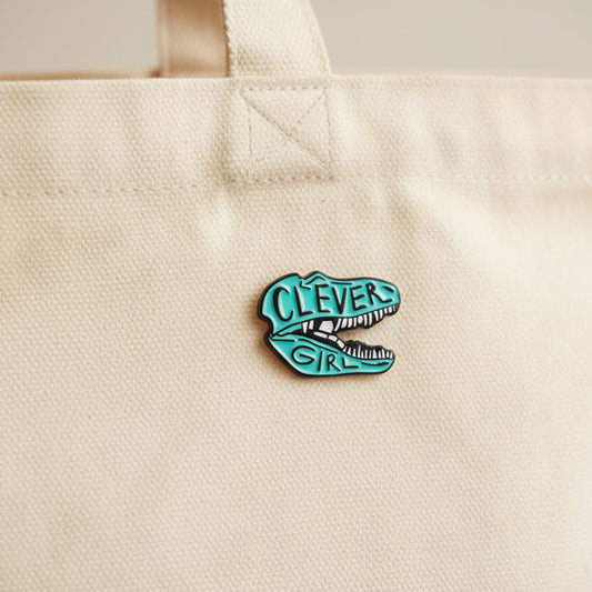Clever Girl Enamel Pin Brujita Charms