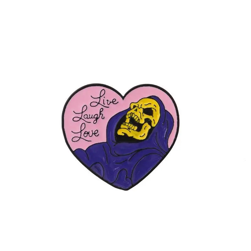 Live Laugh Love Enamel Pin Brujita Charms