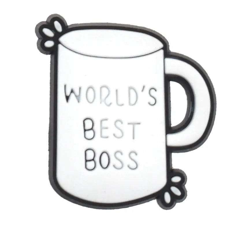 "World's Best Boss" Drinking Straw Charms Brujita Charms