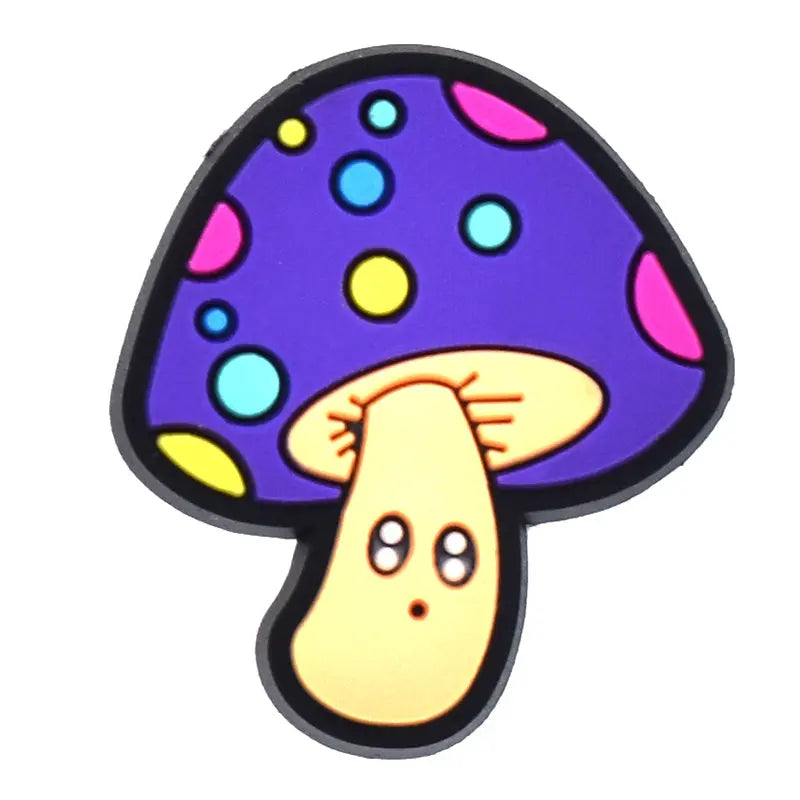 Kawaii Mushroom Clog Charm Brujita Charms