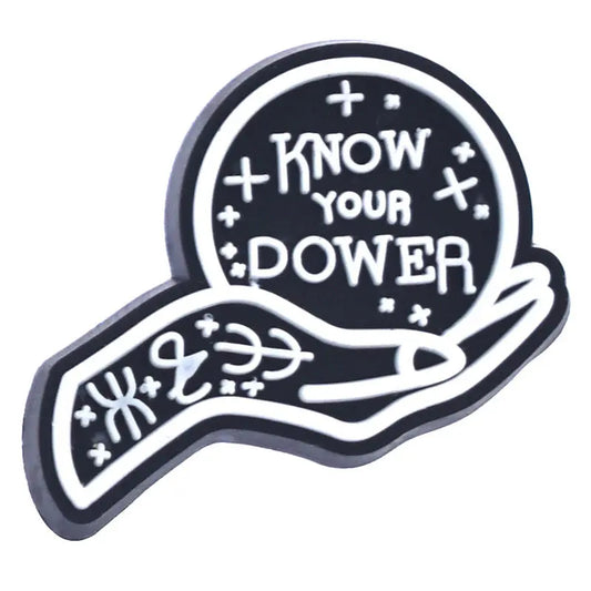 "Know Your Power" Clog Charm Brujita Charms