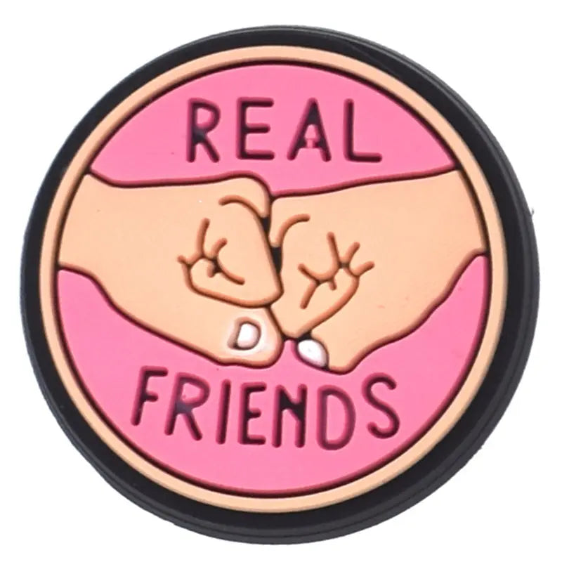 "Real Friends" Knuckles Clog Charm Brujita Charms