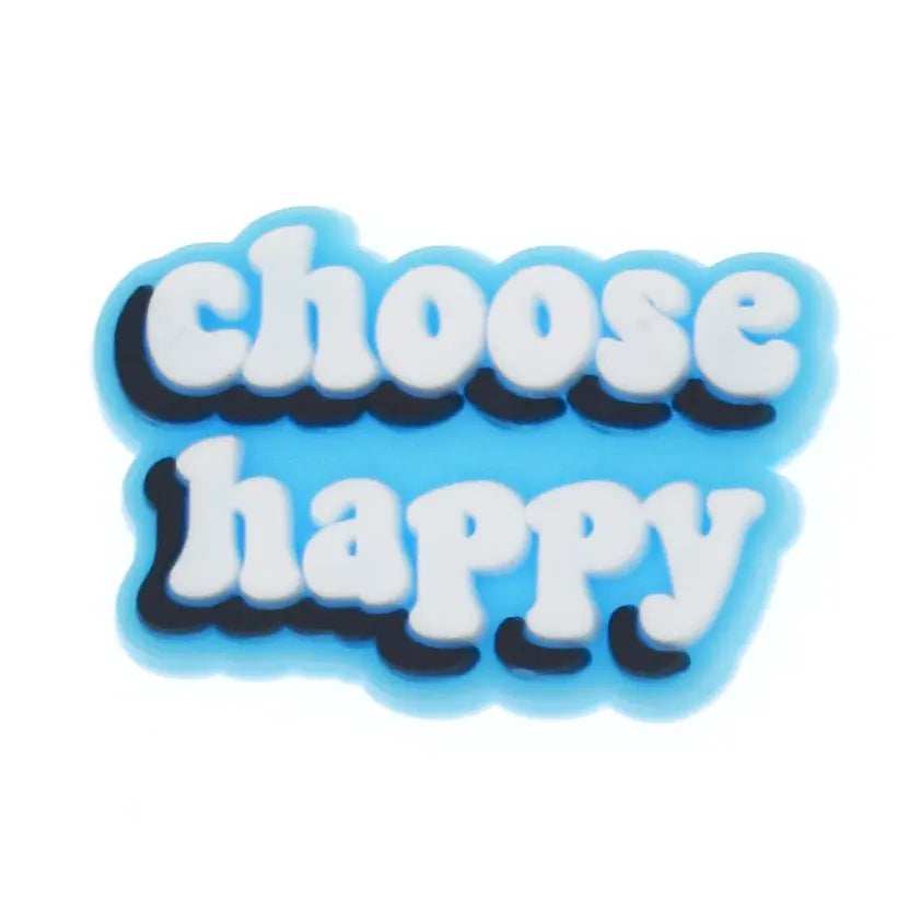 "Choose Happy" Drinking Straw Charm Brujita Charms