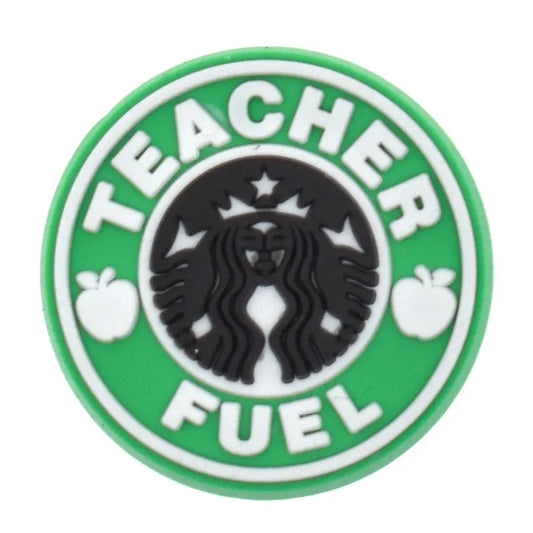 "Teacher Fuel" Drinking Straw Charms Brujita Charms