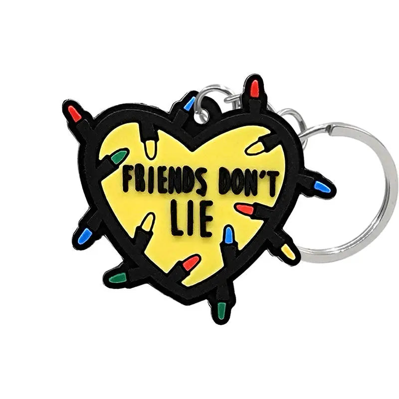 "Friends Don't Lie" Keychain Brujita Charms