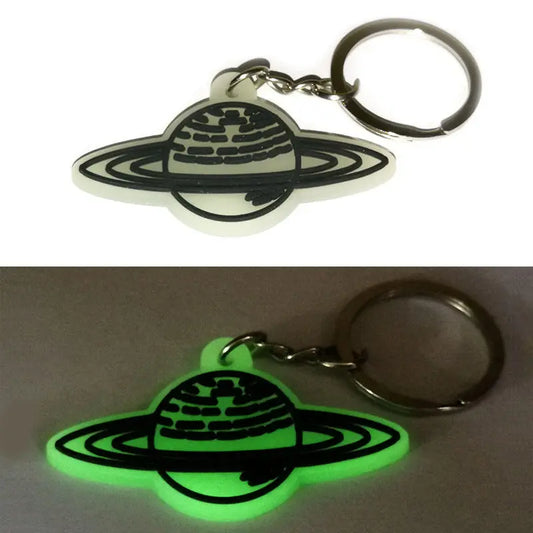 Glowing Saturn Keychain Brujita Charms
