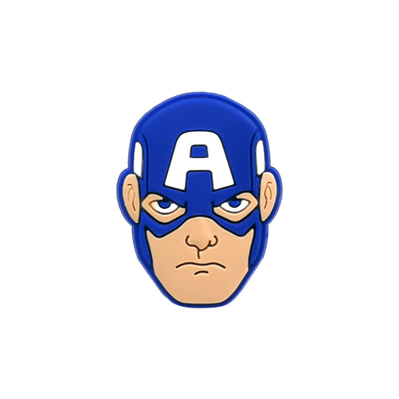 Superhero Face Clog Charms