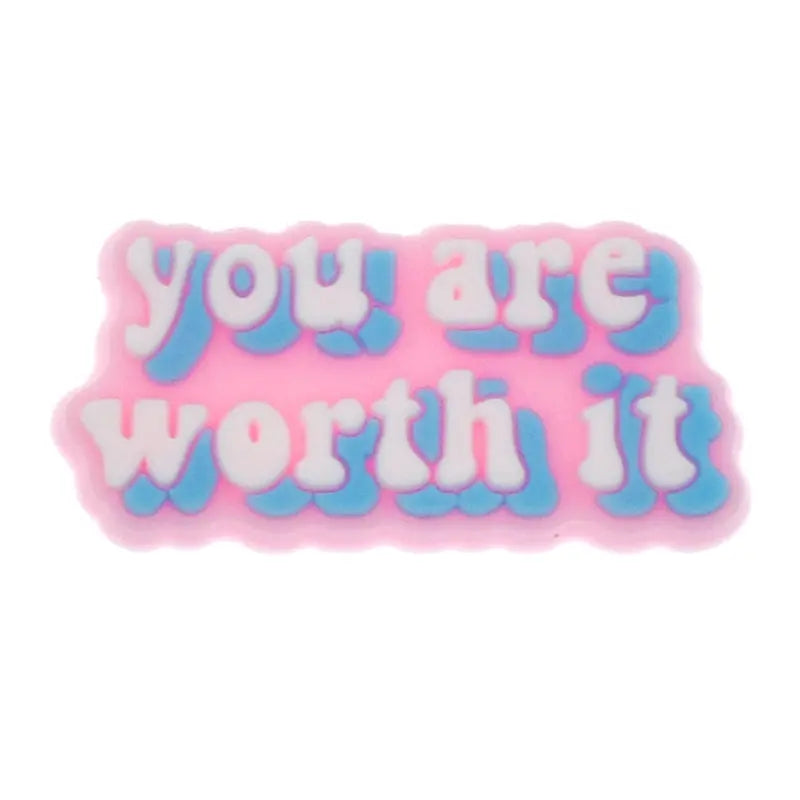 "You Are Worth It" Drinking Straw Charm Brujita Charms