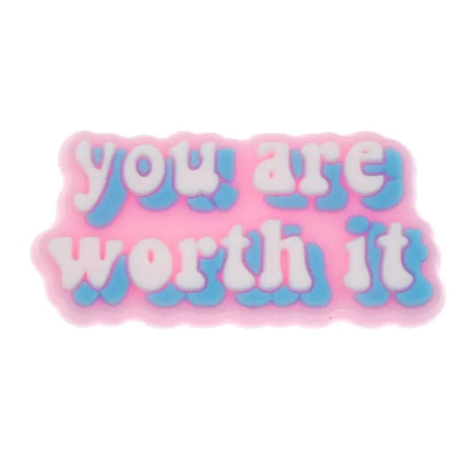 "You Are Worth It" Drinking Straw Charm Brujita Charms