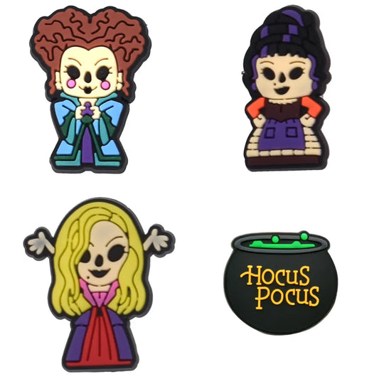 Witch Sisters Clog Charm 4 Pc Set Brujita Charms