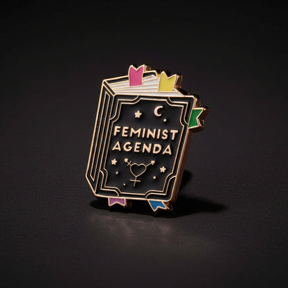 Feminist Agenda Enamel Pin Brujita Charms
