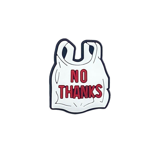 "No Thanks" Clog Charm