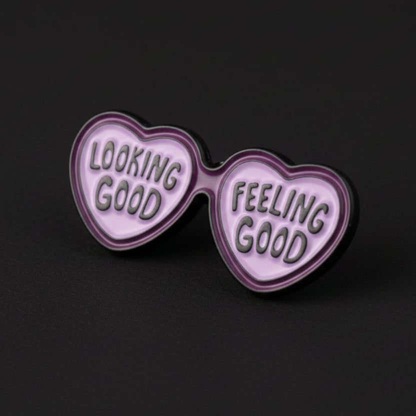 sunglasses affirmation enamel pin