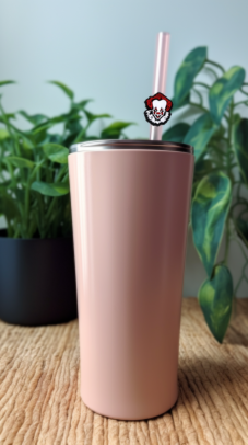 He's It Drinking Straw Charm