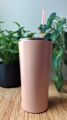 Killer Clown Drinking Straw Charm