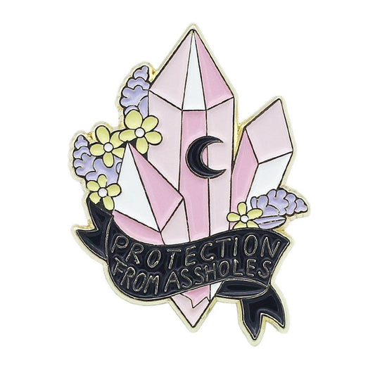 Protection From A$$holes Enamel Pin