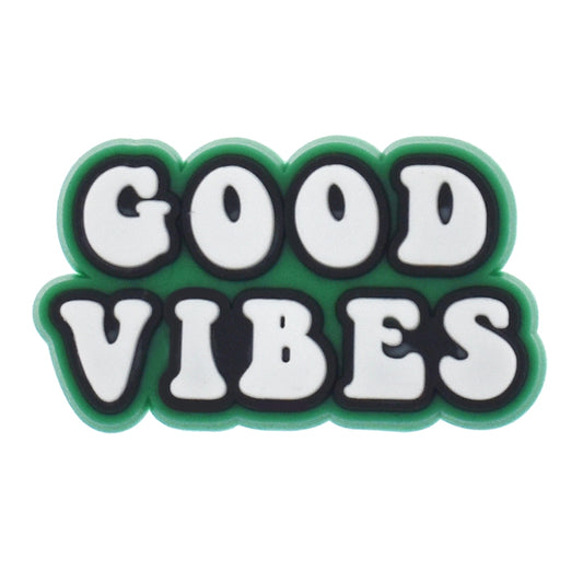 "Good Vibes" Drinking Straw Charm