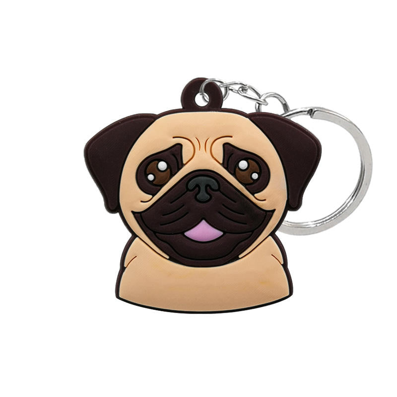 Pug Keychain