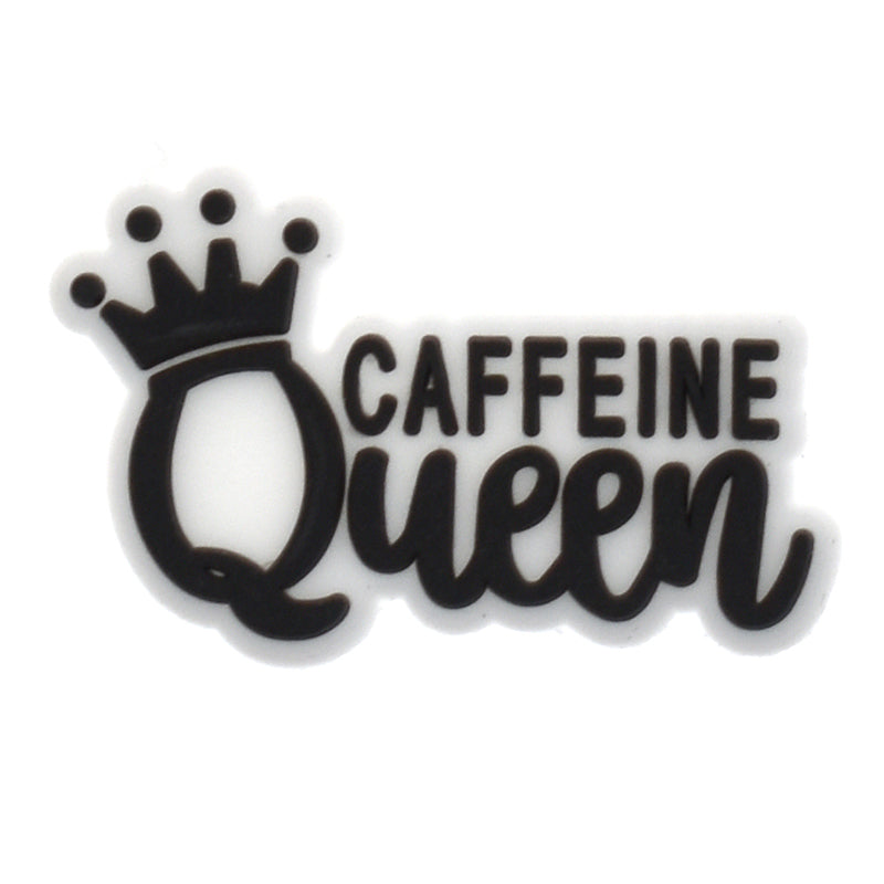 "Caffeine Queen" Drinking Straw Charm