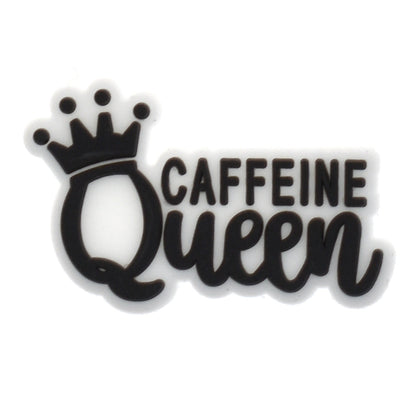 "Caffeine Queen" Drinking Straw Charm