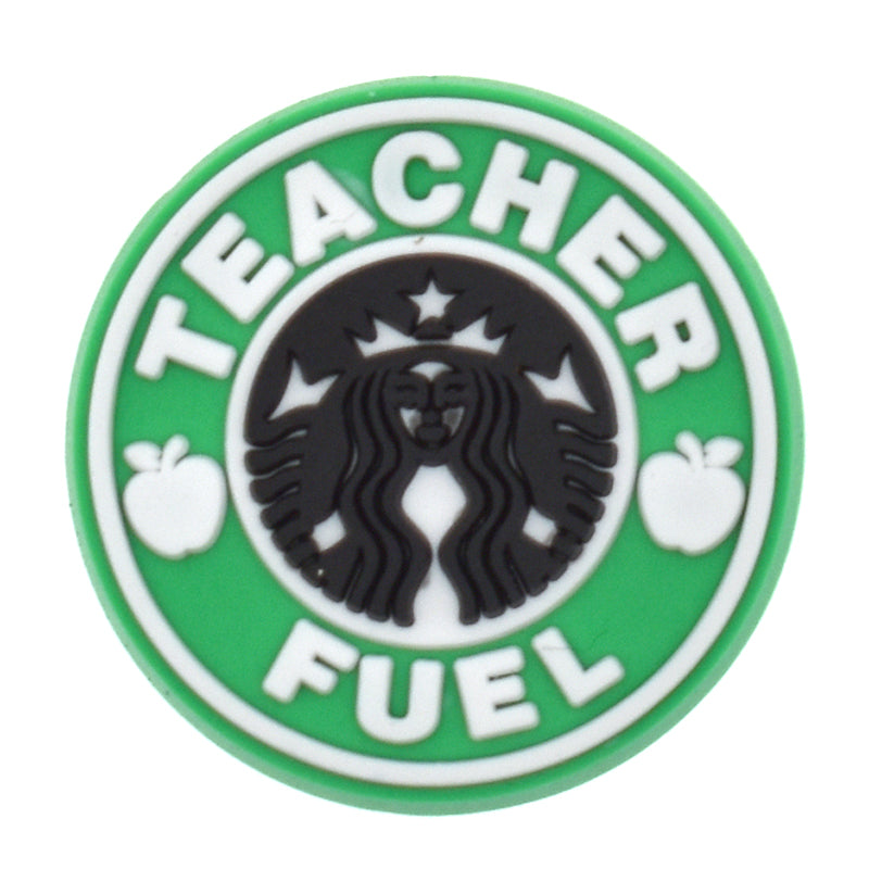 "Teacher Fuel" Drinking Straw Charms