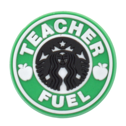 "Teacher Fuel" Drinking Straw Charms