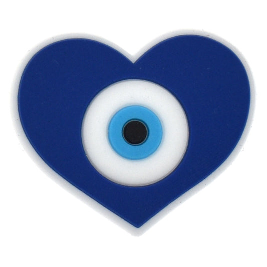 Evil Eye Heart Drinking Straw Charm