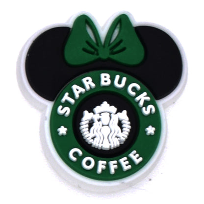 Coffee Mouse Drinking Straw Charm